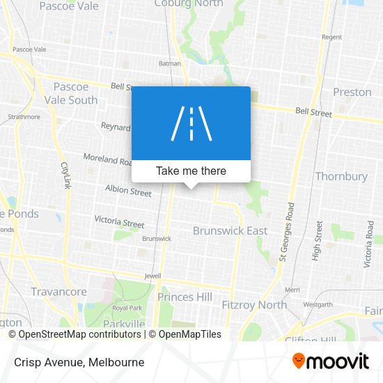 Crisp Avenue map