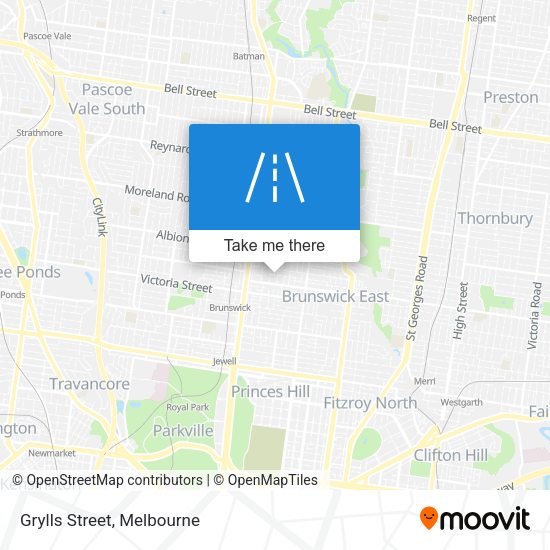 Grylls Street map