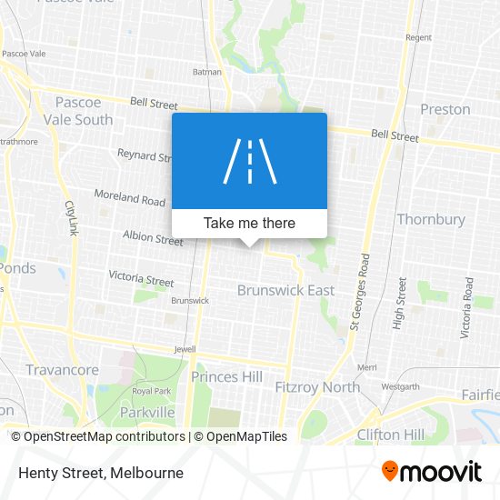 Henty Street map