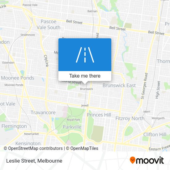 Leslie Street map