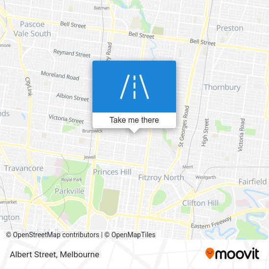 Albert Street map
