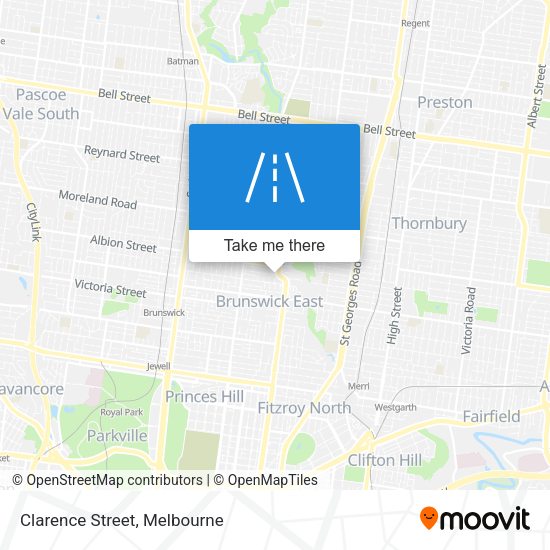 Clarence Street map