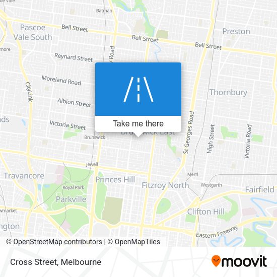 Cross Street map
