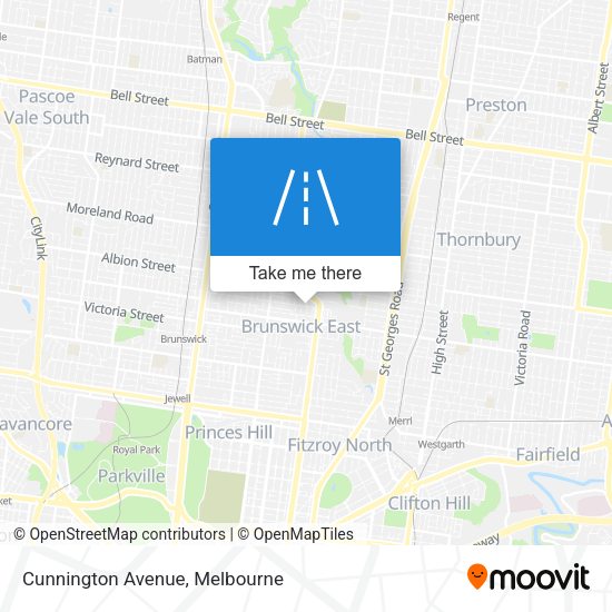 Cunnington Avenue map