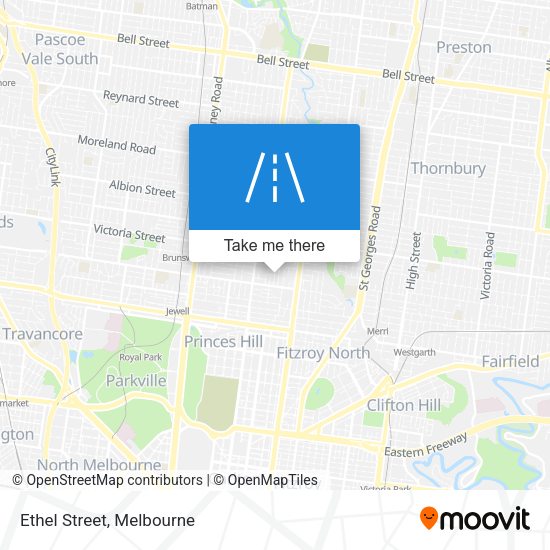 Ethel Street map