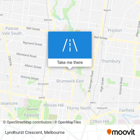 Lyndhurst Crescent map