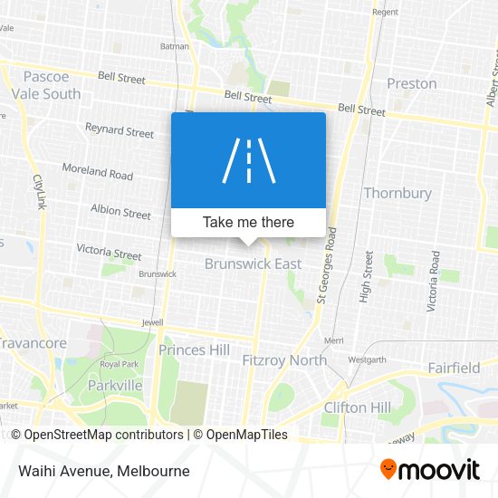 Waihi Avenue map