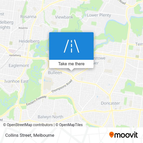 Collins Street map