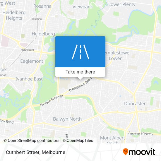 Cuthbert Street map