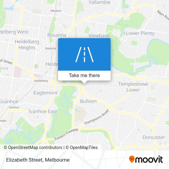 Elizabeth Street map