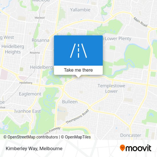Kimberley Way map