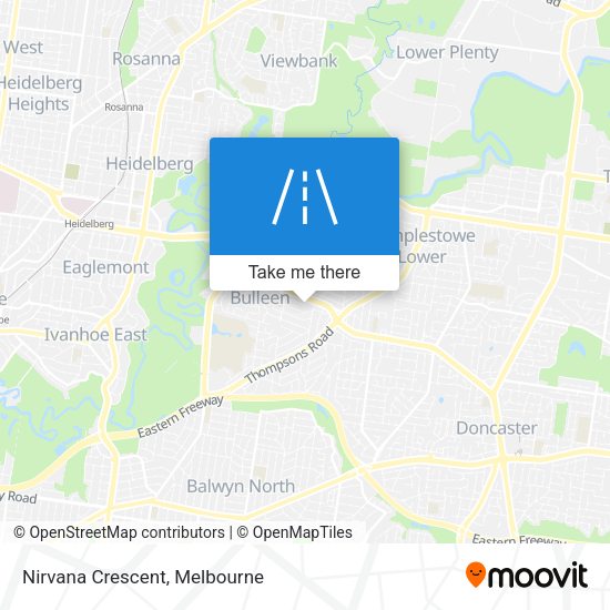 Nirvana Crescent map