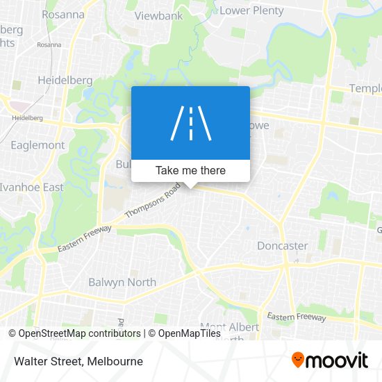 Walter Street map