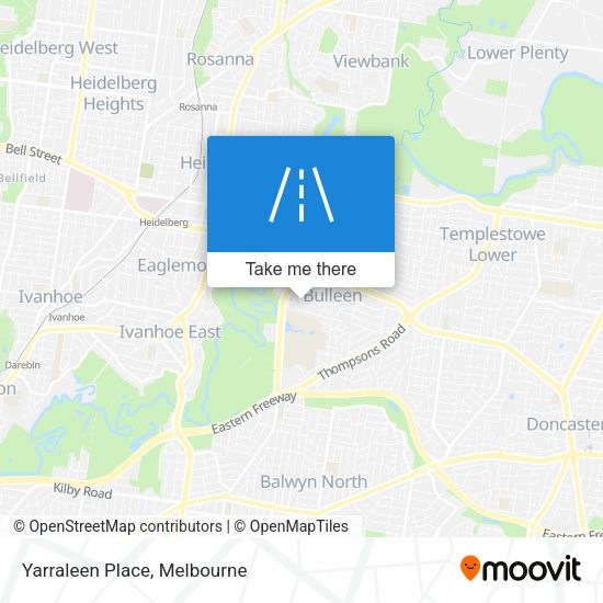 Yarraleen Place map