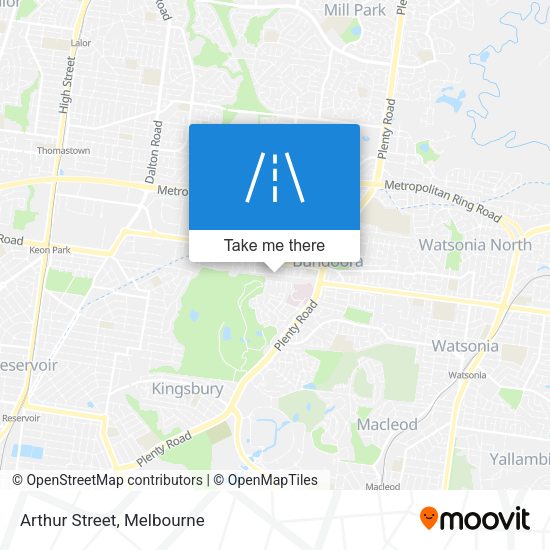 Arthur Street map