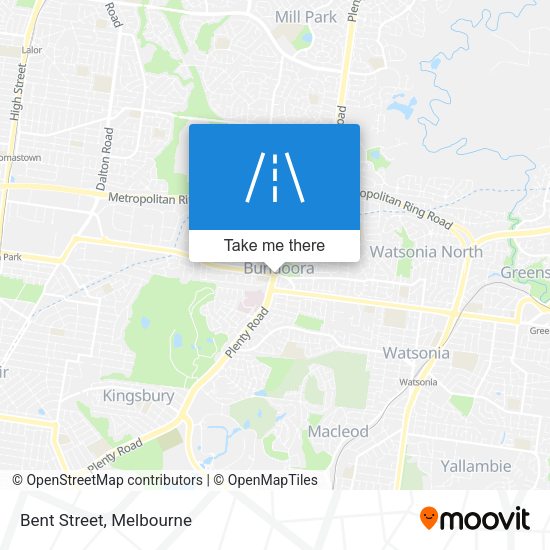 Bent Street map