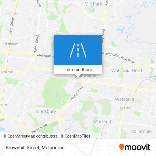 Brownhill Street map
