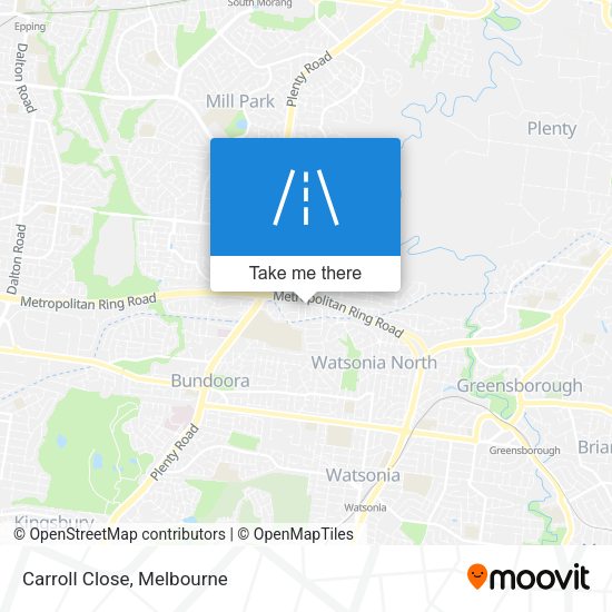 Carroll Close map