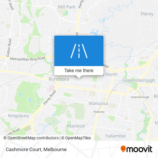 Cashmore Court map