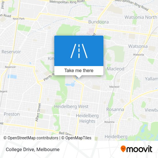 College Drive map