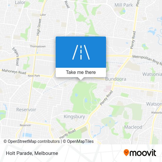 Holt Parade map