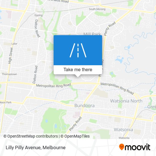 Mapa Lilly Pilly Avenue