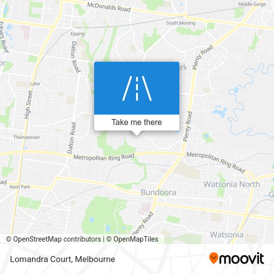 Lomandra Court map