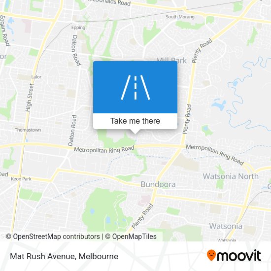 Mat Rush Avenue map