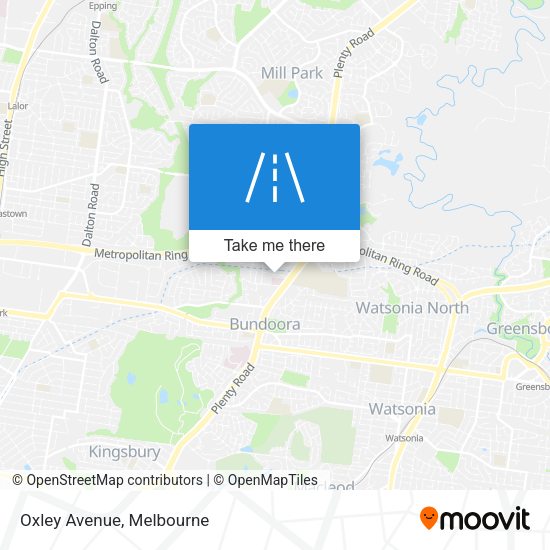Oxley Avenue map
