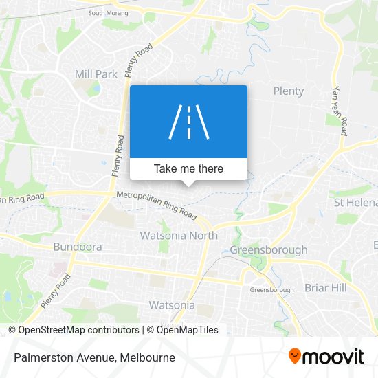 Palmerston Avenue map