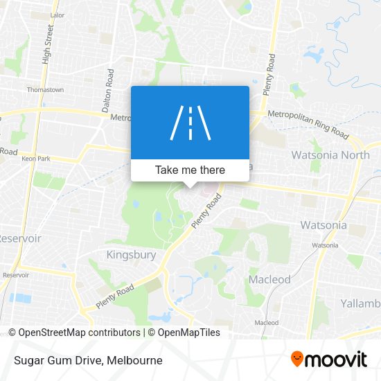 Sugar Gum Drive map