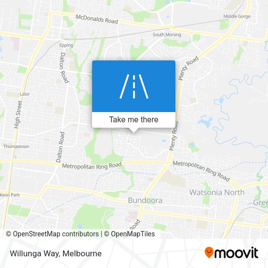 Willunga Way map