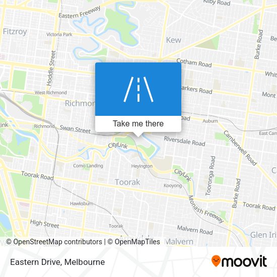 Eastern Drive map