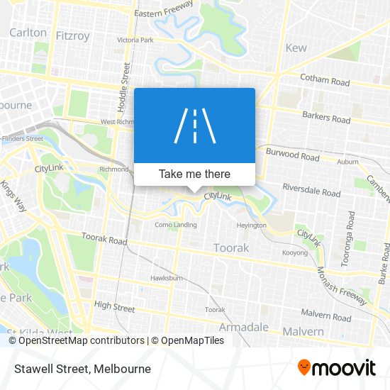 Stawell Street map