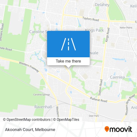 Akoonah Court map