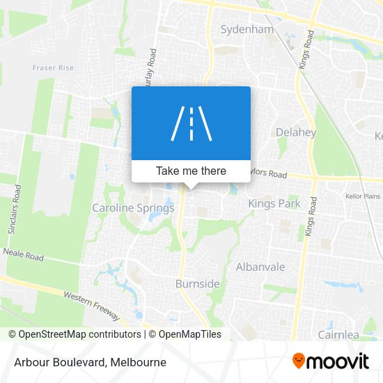 Arbour Boulevard map