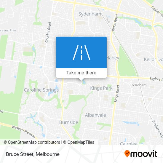 Bruce Street map