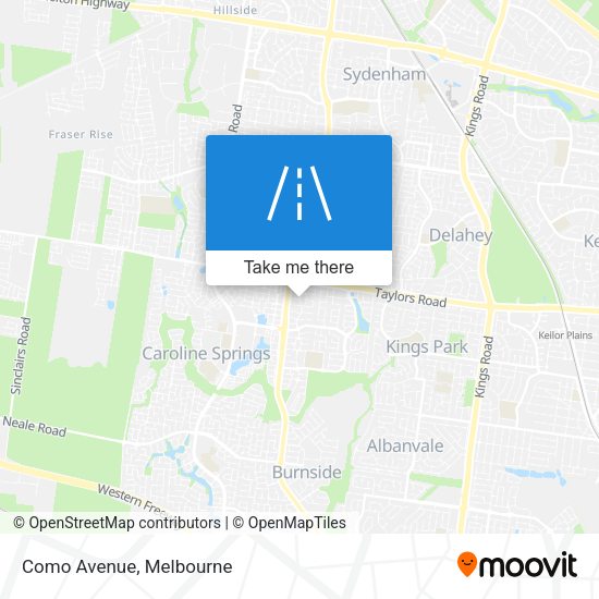 Como Avenue map