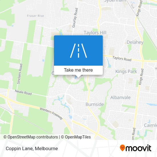 Coppin Lane map