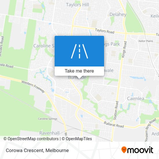 Corowa Crescent map