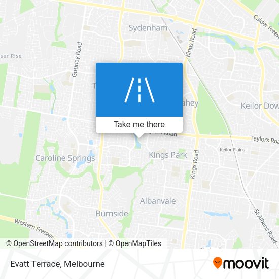 Evatt Terrace map