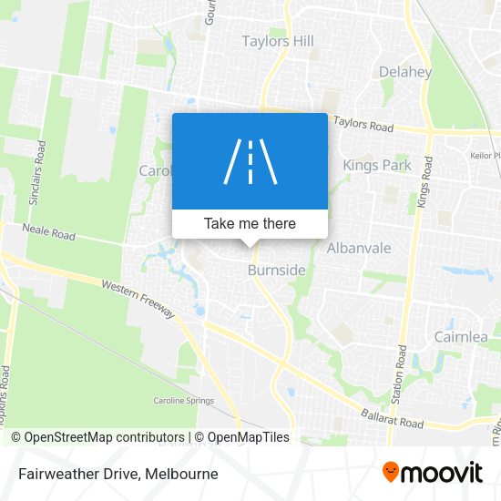 Fairweather Drive map