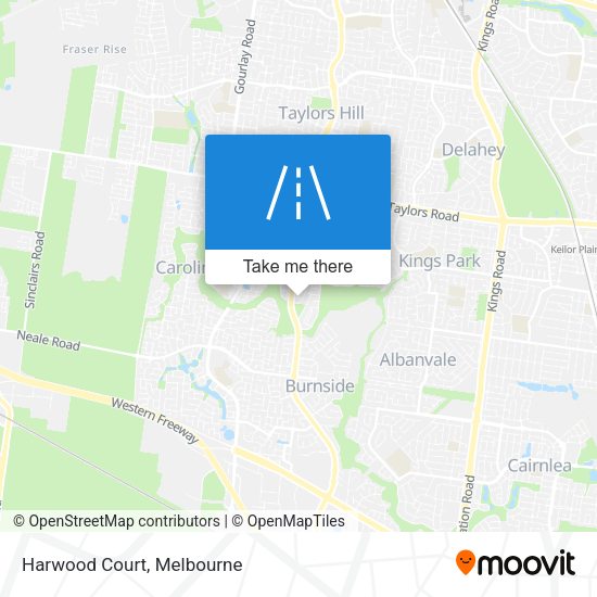 Harwood Court map