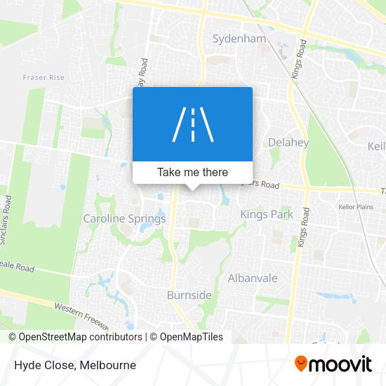 Hyde Close map