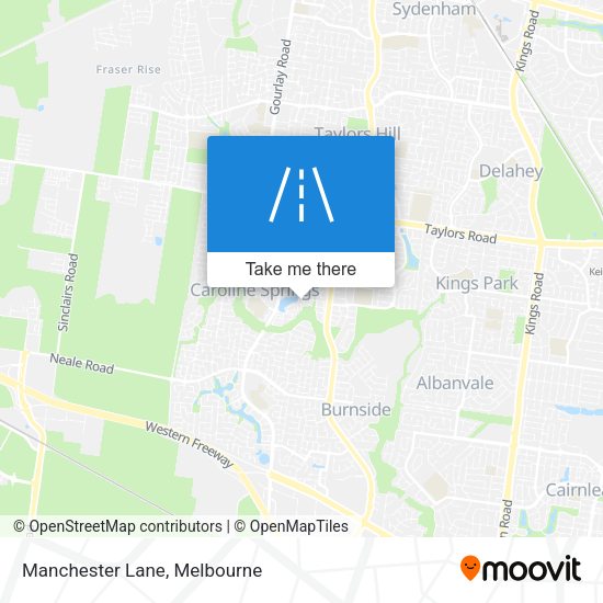 Manchester Lane map