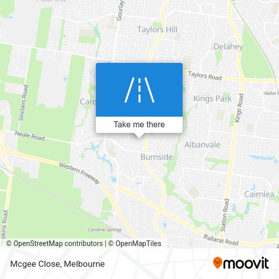 Mcgee Close map