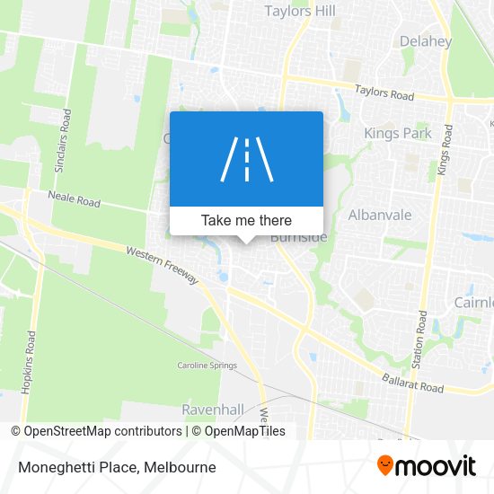 Moneghetti Place map