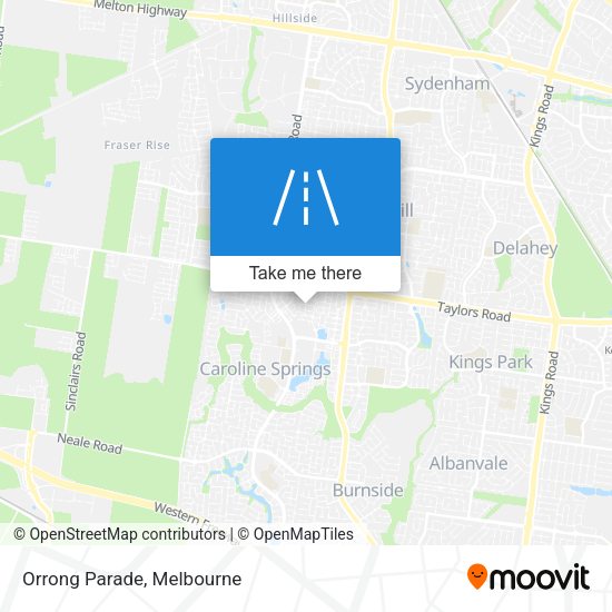 Orrong Parade map