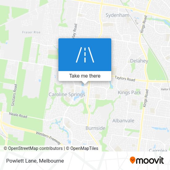 Powlett Lane map