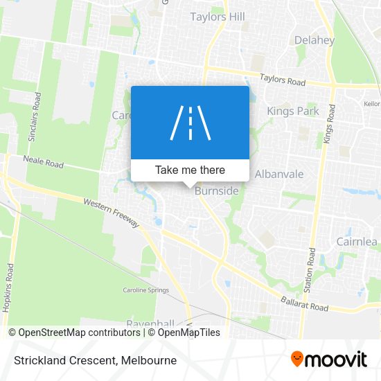 Strickland Crescent map